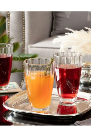 مجموعة من 4 كؤوس مشروبات ملونة 305 مل - Madame Coco