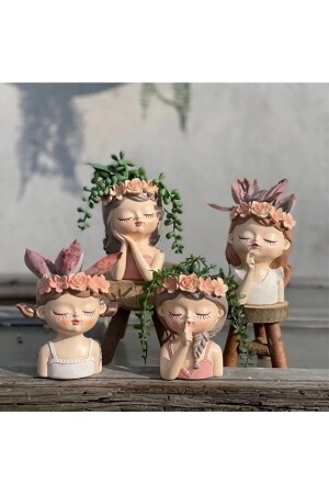 مجموعة من 4 نساء زينة 3937 - Lina Art hediyelik