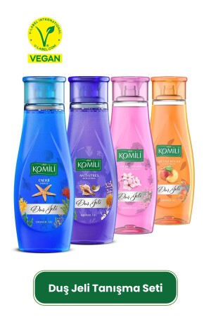 مجموعة علبة تعريف من 4 - 4 × 500 مل DUSJELİSET3 - Komili