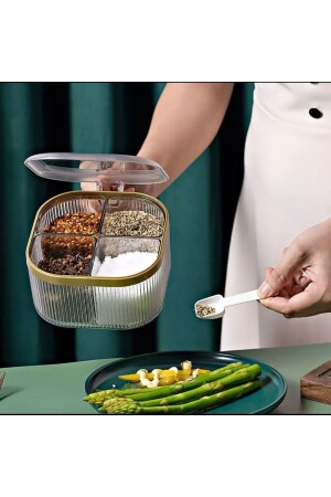 كأس العصير المغطى على سطح الطاولة مع 4 مقاعد و 4 ملعقة هدايا (مبدلة للمطاعم والمقاهي) BAYEV-4LÜKRISTALB - Bayev