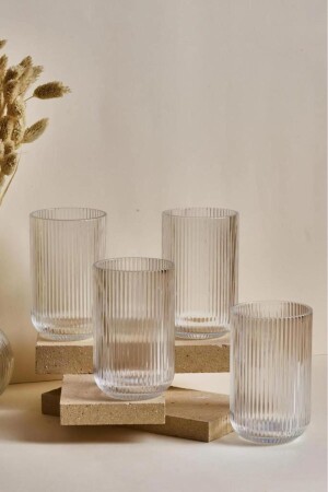 مجموعة من 4 أكواب زجاجية 440 مل 14910 - Perotti