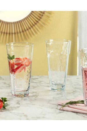 مجموعة من 4 كؤوس مشروبات ملونة 475 مل - Madame Coco