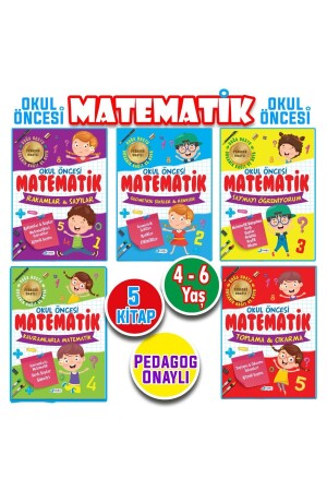 4 - 5 - 6 Jahre Vorschul-Mathematik-Lernset, 5 Bücher - 1