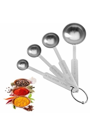 مادة من المعدن من المعدات القليلة القرصون القياسية السائلة مجموعة مقياس 4 قطع 5795944 - KanyonGrup