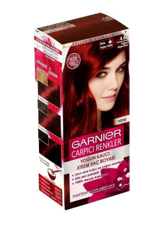 ملونات رائعة لون الشعر 4. 6 حمراء داكن مكثف - Garnier