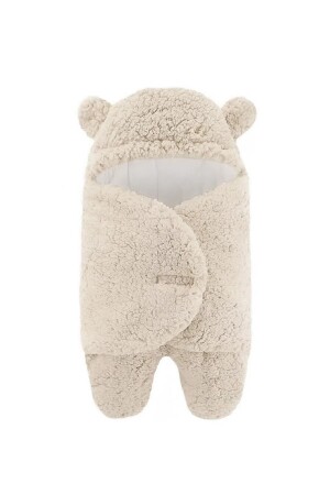 4-7 Ay Bebek Dış Kundak Uyku Tulumu Kıvırcık Wellsoft Peluş Yenidoğan kndak098 - Marigoldhome