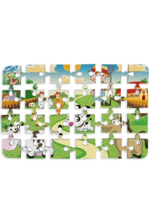 4 Adet 24 Parça Ahşap Puzzle Yapboz Set-3 PRS-107 - 6