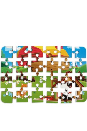 4 Adet 24 Parça Ahşap Puzzle Yapboz Set-3 PRS-107 - 8