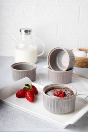 MNZ-4 قطع هولوغرام بورسلين صوفلي طبق فرن طلاء المكروهب HMNV-4PCS-HOLOGRAM-SOUFFLE - HOMENIVA