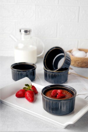 4 Adet Hologram Porselen Sufle Kabı – Fırın Airfryer Mikrodalga Kabı HMNV-4ADET-HOLOGRAM-SUFLE - HOMENIVA