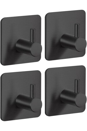 4 Stück Edelstahl-Badezimmer-Kleiderbügel/Bademantel-Kleiderbügel/Handtuchhalter/Handtuchhalter/Edelstahl-Haken - Zift Unique