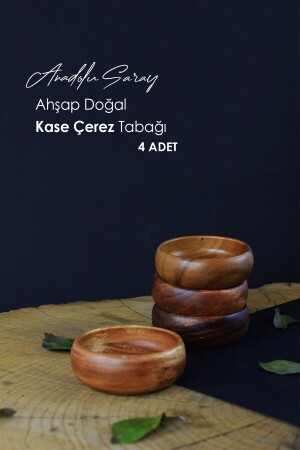 (منز 4 بيس) ، كأس خشب طبيعي - Anadolu Saray Çarşısı