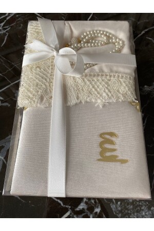 م.ن.ز-دووري - هدية - مجموعة حزمة عروسة 4 قطع - ملابس صلاة مطلية - طيفيتة صلاة السجادة - ياسين - كريات صلاة - Ayhanhome