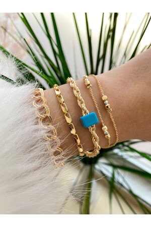 زنزانة من 4 قطع من المجموعة المكونة من الذهب لا تتلاشى اللون - Jackferrero