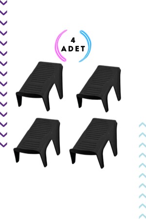 منز الحذاء - منظمة الحذاء الضيقة 4 قطع أسود - منظمة الخزانة - Bimbambom