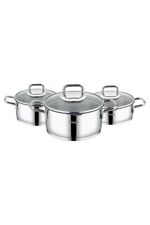 4 Cook Pro Topfset aus 18/10 Edelstahl mit Siebdeckel, 6-teilig, St-301, 1002383. 0001 - 5