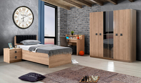 غرفة شباب من 4 أبواب من منطقة منازل بورشاك - Cadde Yıldız