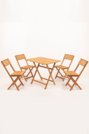 4-in-1 gepolsterter Balkon-Garten-Küchen-Bistro-Set, klappbarer Tisch-Stuhl MY0021802 - 3