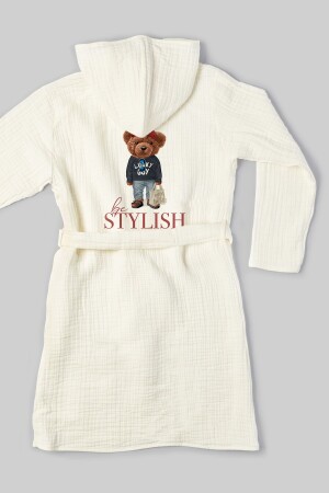 4 Kat Müslin Bornoz - Pure Baby Serisi - Sportmen Teddy - Tuğba Kuğu