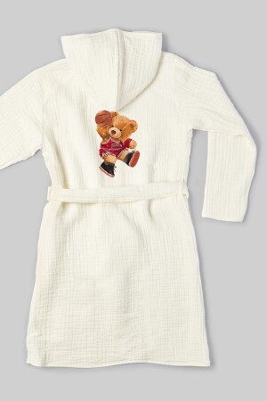 4 Kat Müslin Bornoz - Young Serisi - Basketbolcu Ayıcık ACDMBORYG4109 - Tuğba Kuğu