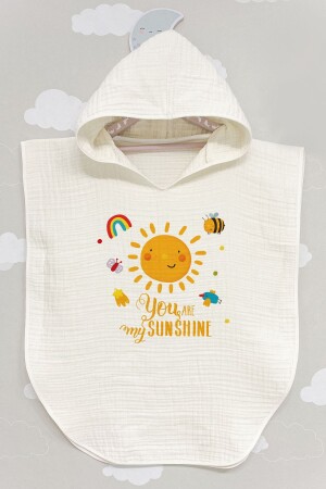 4 Kat Müslin Kapüşonlu Panço - For Baby Serisi - Tuğba Kuğu