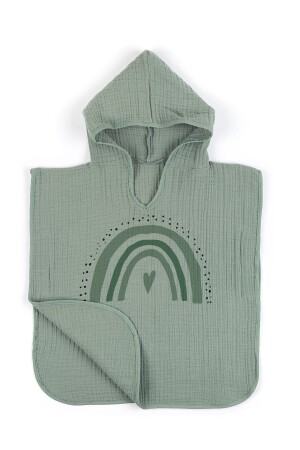 4 Kat Müslin Kapüşonlu Panço - Policolor Serisi - Bow - Tuğba Kuğu