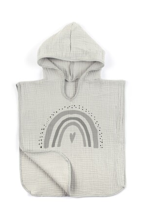 4 Kat Müslin Kapüşonlu Panço - Policolor Serisi - Bow - Tuğba Kuğu