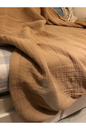 MNZ-4 طبقة غطاء السرير المسلين، 220*250 King Size، 100% Cotton Sefa2210 - Sefaoğlu tekstil