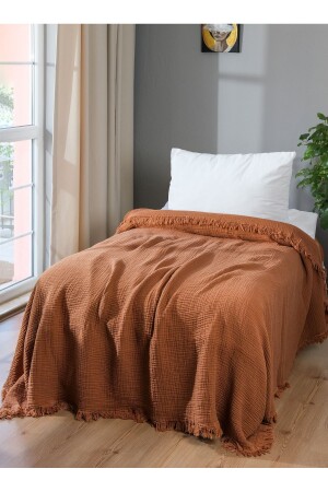 MNZ-4 طبقات مسلين غطاء السرير/المصدر (200 × 220) - Oteks Home Collection