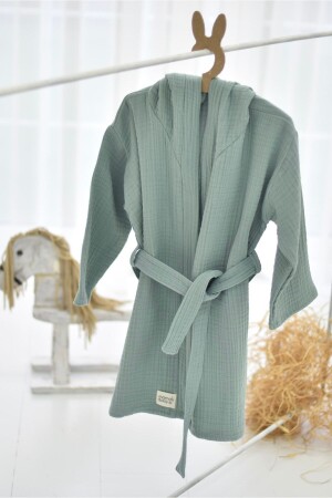 4 Katlı Müslin Bebek Çocuk Bornozu 650 - MamasDaisy ByVeraTan