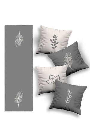 مقبض جريمي من الجانب المزدوج مُصمم خاص للأزياء المزخرفة 4 قطعات غطاء وسادة رمي (KOM238-R338) - Skhome