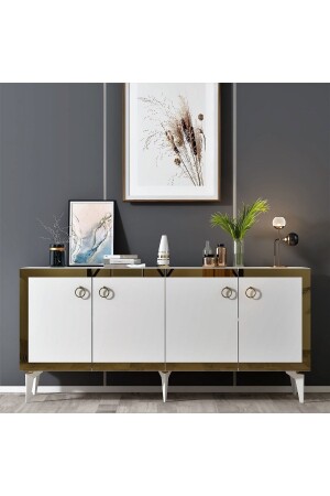 مـنـز بـوني كـونسول مع 4 أبواب و شـرفات - DEMONTE DECOR