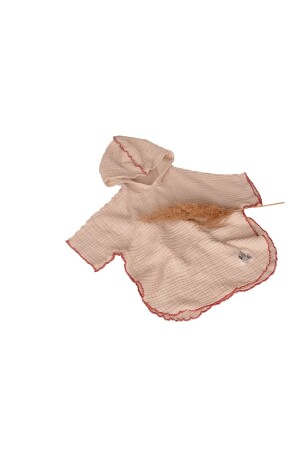 4-lagiger Musselin-Poncho für Babys und Kinder, Beige, Natur, 100 % Baumwolle, Beige - 1