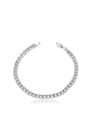 4 mm Gurmet 925 Sterling Silber Herren-Kettenarmband Veb-5018 - 2