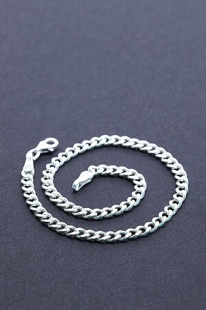 4 mm Gurmet 925 Sterling Silber Herren-Kettenarmband Veb-5018 - 3