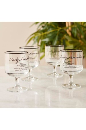 مجموعة كوب 4 قطع (MNZ-Daily Reminder) (300 CC) - Bella Maison