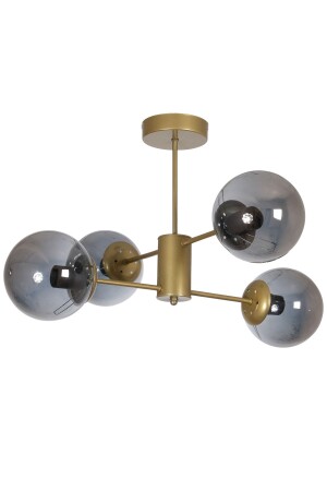 منز-أوسكار تصميم فاخر حديث ملونة قديم قضية زجاج المدخن غرفة المعيشة - المطبخ - غرفة النوم 4 قطع شمعة OSC45254 - Fer Avize