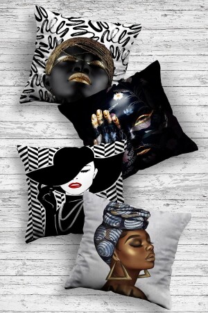 منز-المنزل تصميم خاص مزخرف 4 قطع مزيج رمي وسادة قضيب - Ottoson