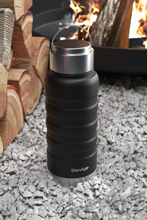 4 Outside Paslanmaz Çelik Termos (ÇAY KAHVE KAMP SU SÜT BEBEK MAMA) 400 ml St-202 Travel Mug - 1