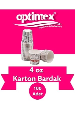 4 Oz Karton Bardak 100 Adet Türk Kahvesi Bardağı - 2