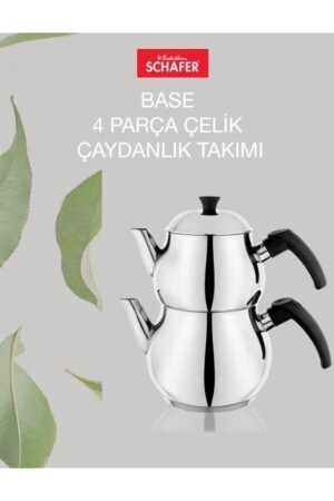 4 Prç. Base Çelik Çaydanlık Takımı BAYEV9561 - 3