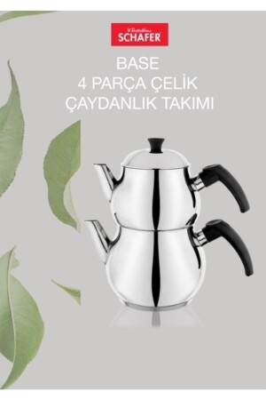 4 Prç. Base Çelik Çaydanlık Takımı BAYEV9561 - 4