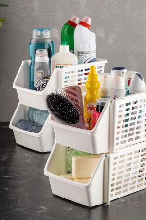 مجموعة من 4 رفات مطبخات حمام قابلة للتجميع - منظمة المطبخ RF. 59017 - Meleni Home