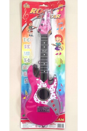 4 Saiten rosa elektrische Spielzeuggitarre Musik My Friend Kindergitarre stimmbar 50 cm. - 5