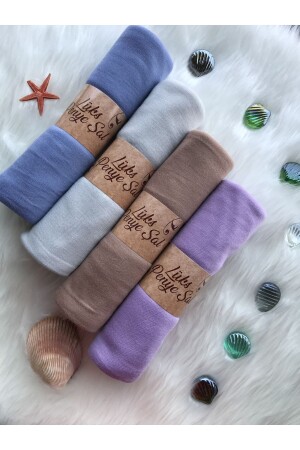 مجموعة من 4 (الدنيم الأزرق - الرمادي الخفيف - الحليب البني - الليل) - Naciye Sultan