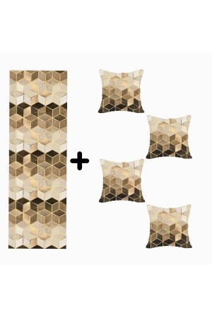 مُصمم مع نمط مُوساييك خاصة طرد غطاء وسادة و مجموعة من 4 - Stellahomes