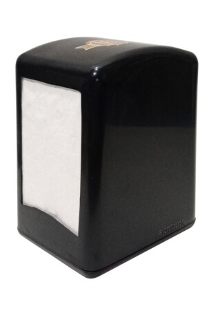 4 Stück schwarze Tischserviettenhalter, doppelseitiger Feder-Serviettenspender, Restaurant-Serviettenautomat, 5yabn28052023 - 3