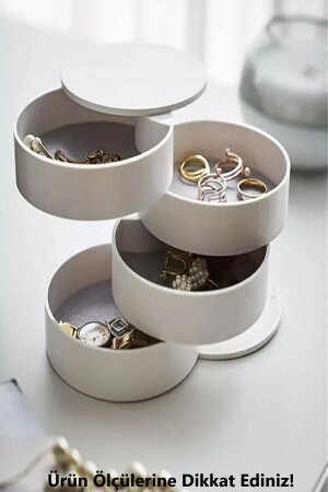 4-stufiger drehbarer Schmuck-Organizer – Schmuckkästchen-Organizer - 1