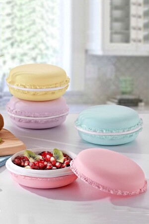 4-teiliger Macaron-Aufbewahrungsbehälter, Mehrzweck-Lunchbox, Organizer BAYEV-SAKLAMAKABI - 1