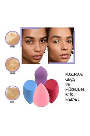 4-teiliger professioneller Make-up-Schwamm „Ei Pear“. - 6